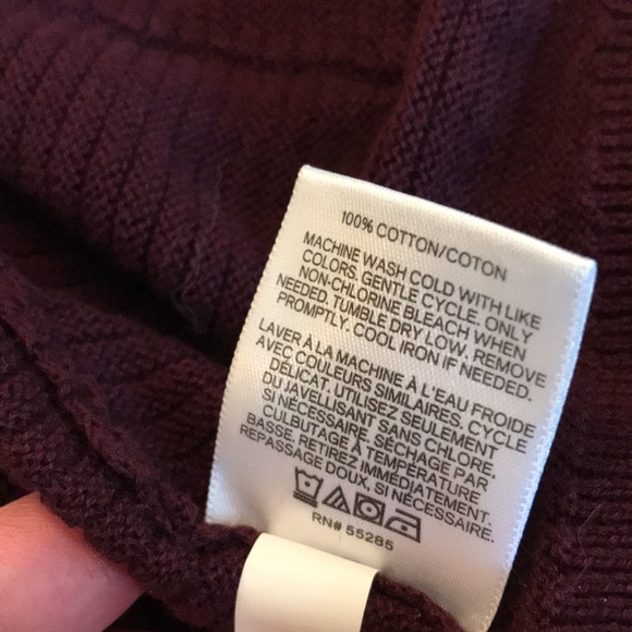 Burgundy EXPRESS Cardigan Sweater - Picture 13 of 13